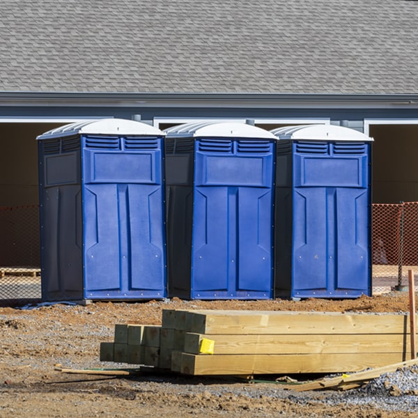 is there a specific order in which to place multiple portable toilets in Cedarville WV